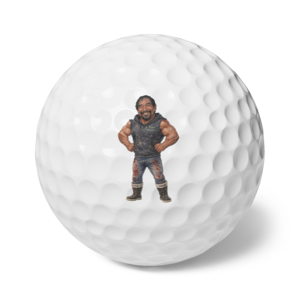 Eddie The Man! Golf Balls, 6pcs
