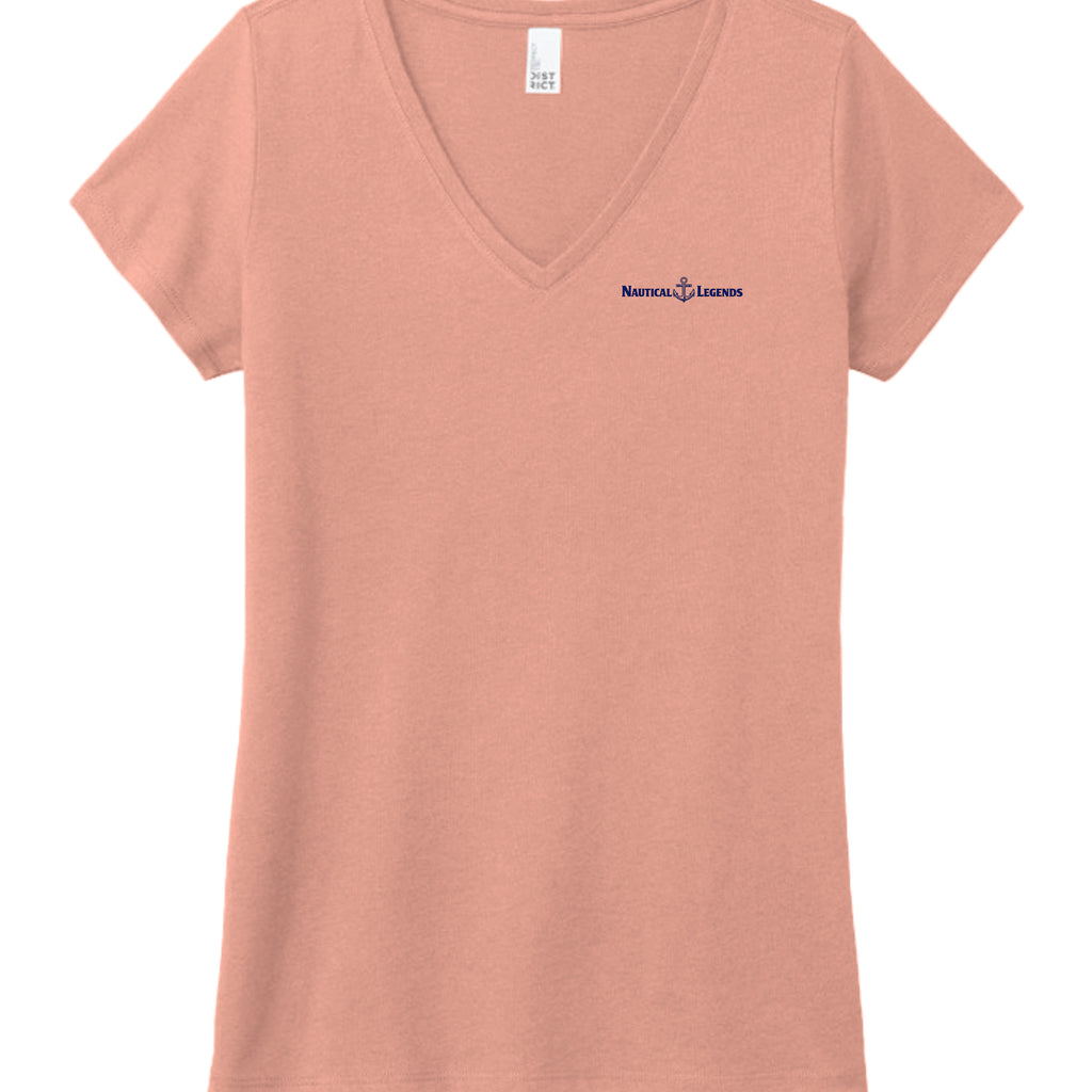 Heathered Dusty Peach - DM1350L - FRONT