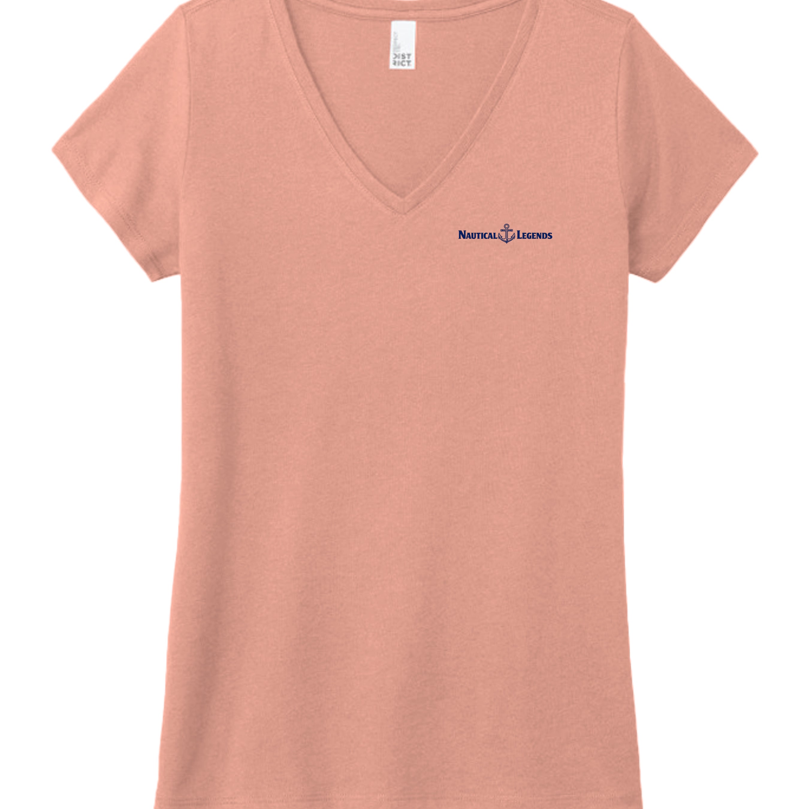Heathered Dusty Peach - DM1350L - FRONT