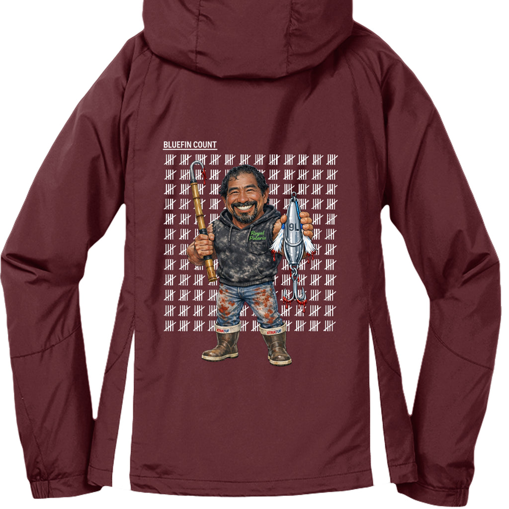 Maroon/ White - LST76 - BACK